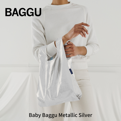 【再入荷】BABY BAGGU メタリックシルバー【メール便は送料無料 / 日時指定不可】