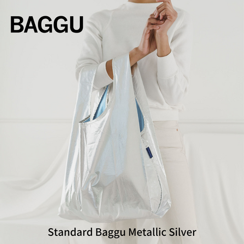 【再入荷】STANDARD BAGGU メタリックシルバー【メール便は送料無料 / 日時指定不可】