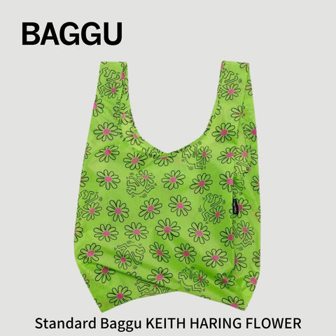 【メール便 送料無料】STANDARD BAGGU KEITH HARING FLOWER 2024SU