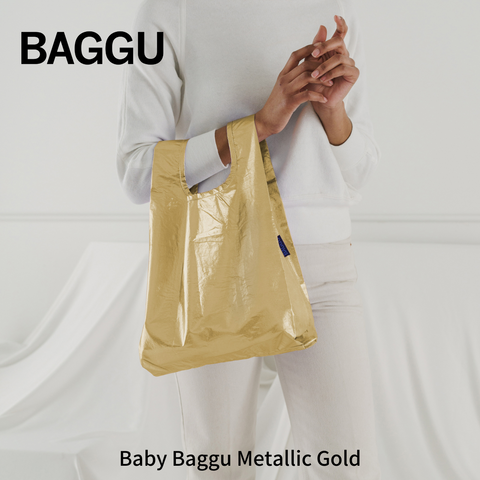 【次回2月下旬頃入荷】Baby BAGGU メタリックゴールド【メール便は送料無料 / 日時指定不可】